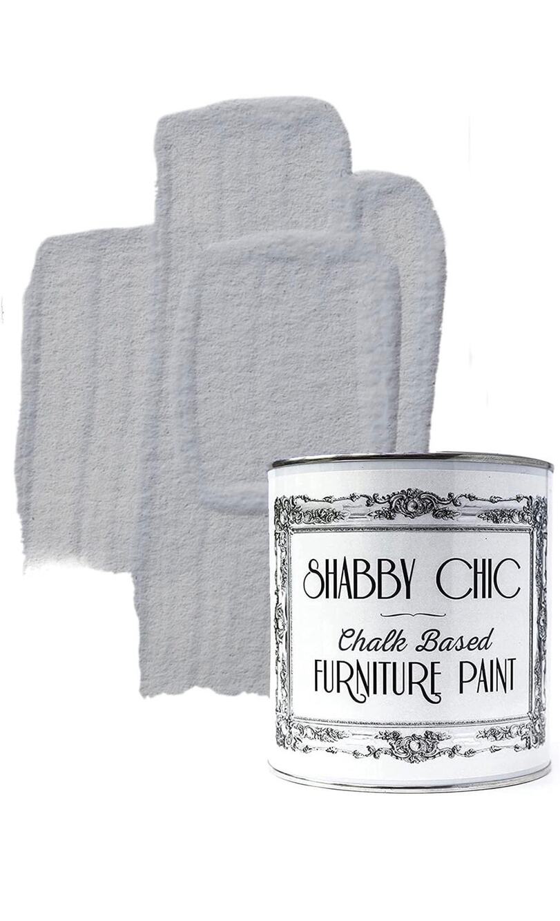 3 Cans Shabby Chic Chalk Based Furniture Paint Grey Embrace 24 oz total NEW Can